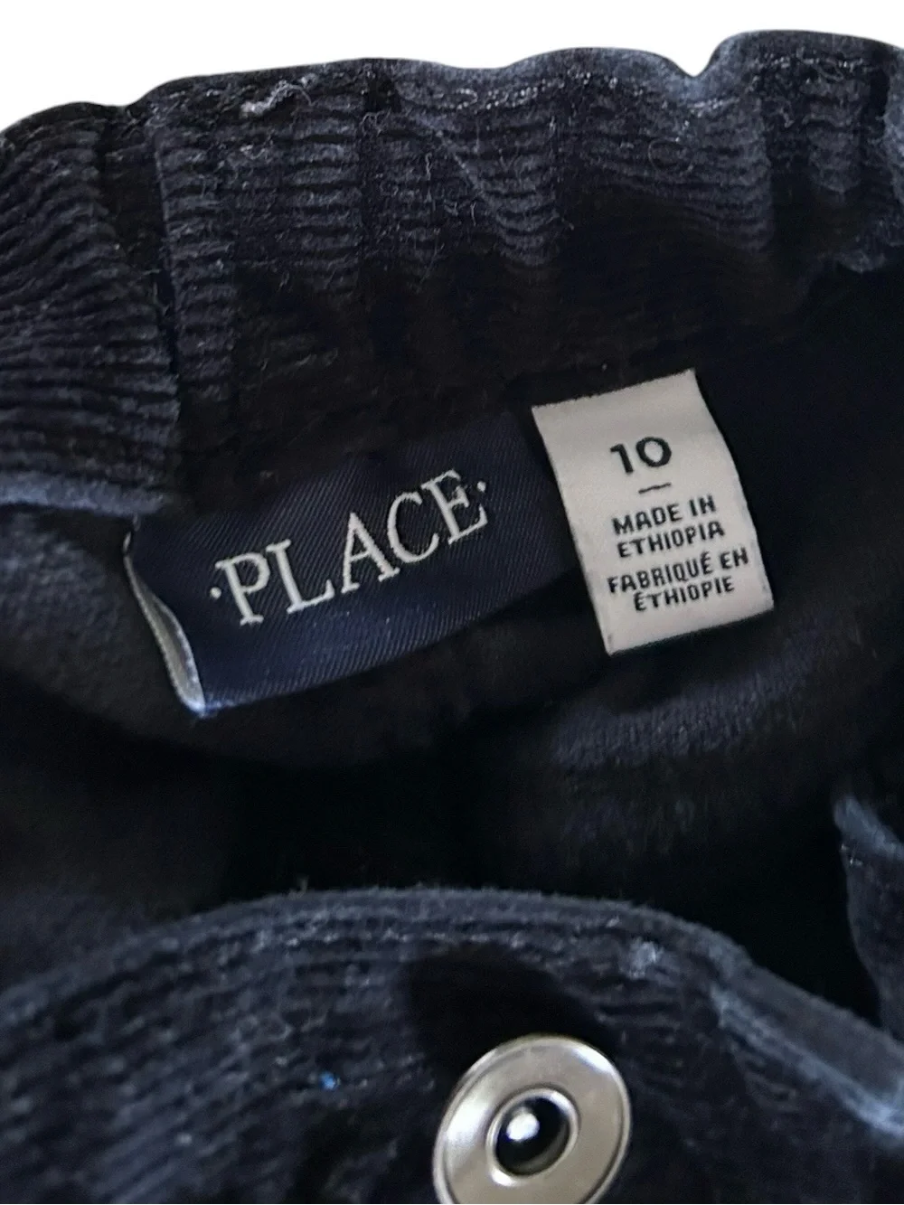 The Children’s Place Girls Black Corduroy Skinny Pants